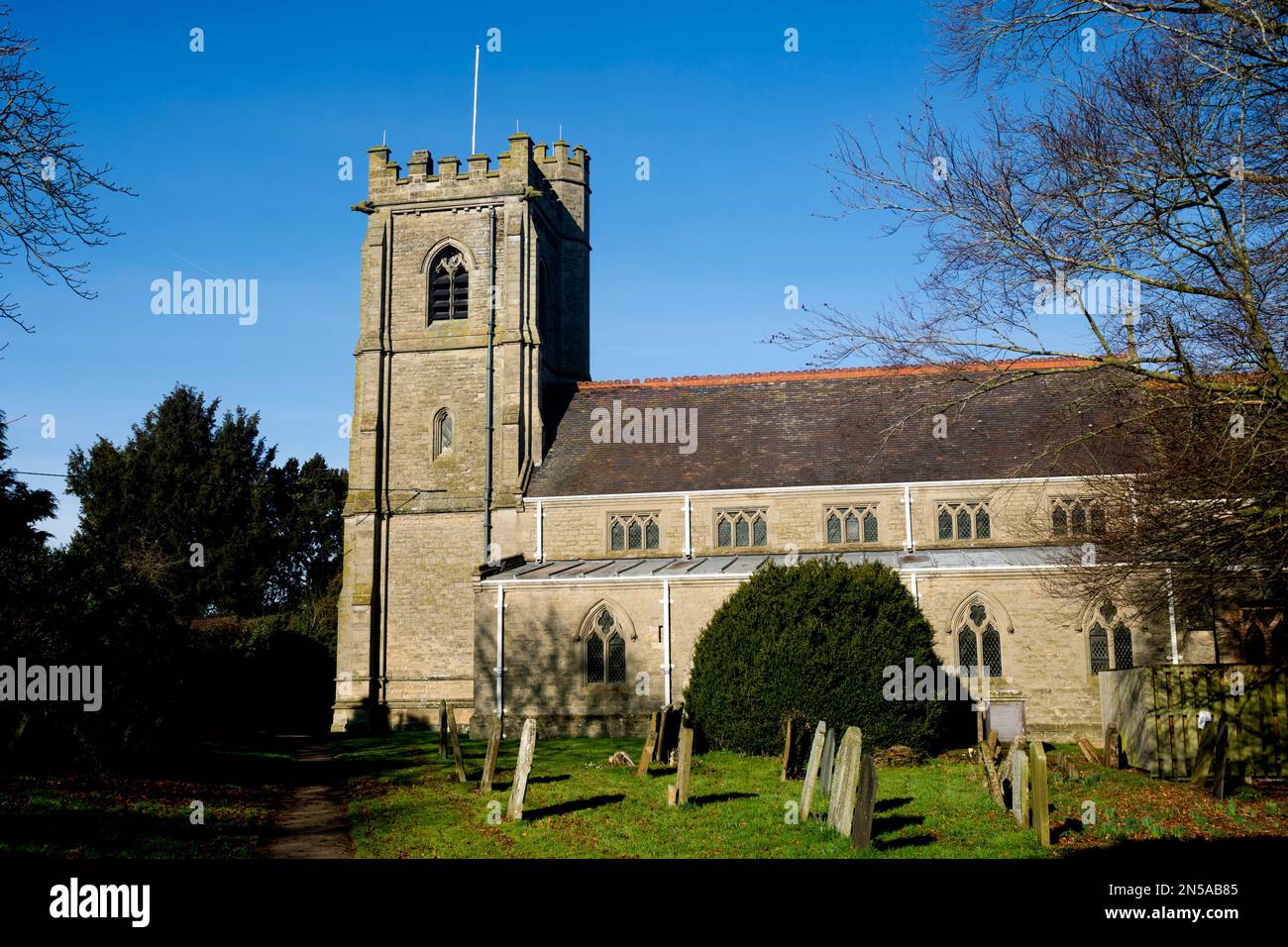 St. Peter`s Church, Church Lawford, Warwickshire, England, UK Stock